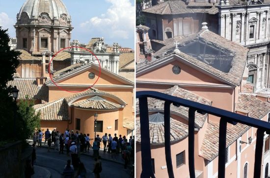 CNA Roma, artigiani profondamente colpiti dal crollo della chiesa a loro dedicata