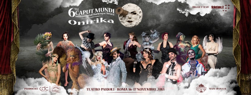 Roma, dal 16 al 18 novembre arriva il Caput Mundi International Burlesque Award