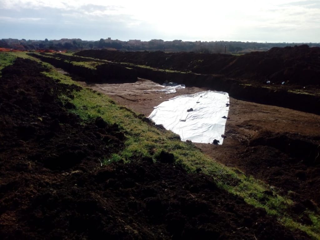Ardea, scoperto un antico tracciato glareato nei pressi del cimitero di via Strampelli