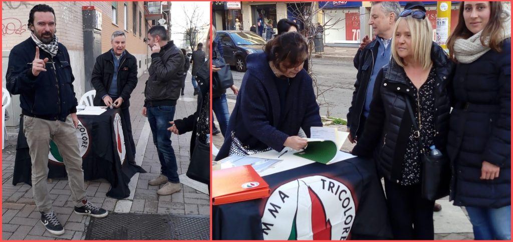 Ostia (Roma), ottima affluenza ai banchetti di “Fiamma Tricolore” per la modifica dell’Art. 403 c.c. sull’affido dei minori