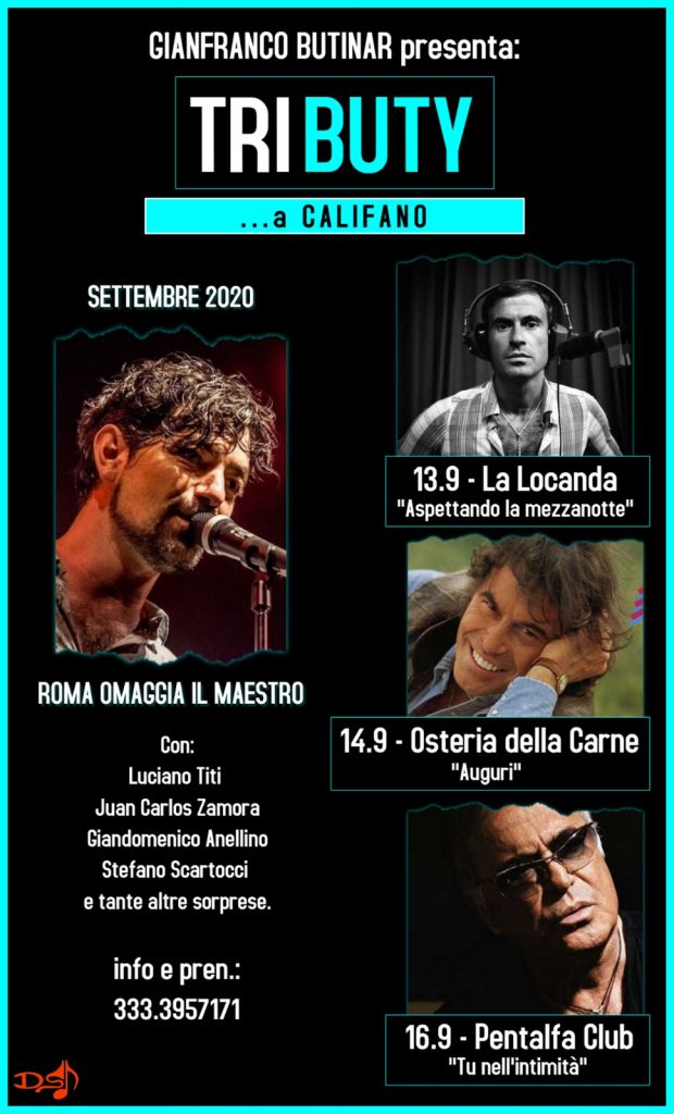 Musica, Gianfranco Butinar e il suo TriBUTY a Franco Califano