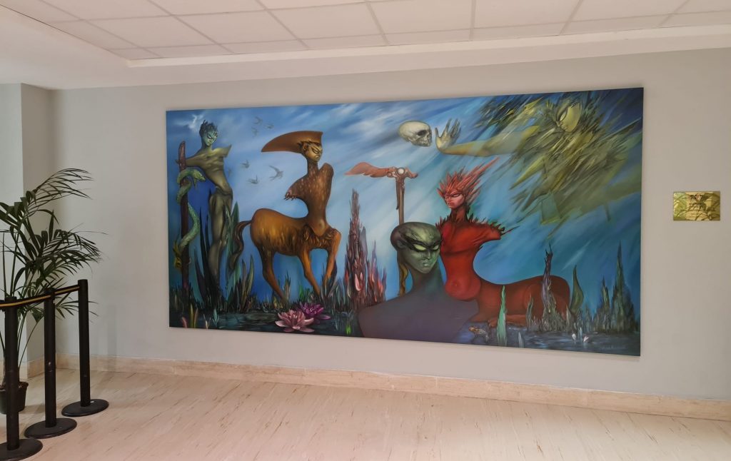 Roma, installata all’I.F.O un’opera d’arte del Maestro Eros Renzetti