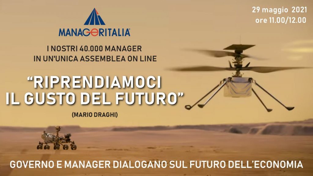 Milano, sabato 29 maggio assemblea di Manageritalia “Riprendiamoci il gusto del futuro”