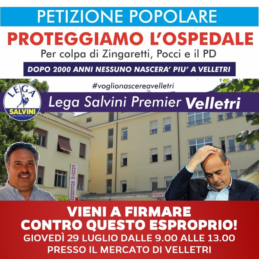 Velletri, Lega: non permetteremo che non nascano più bambini