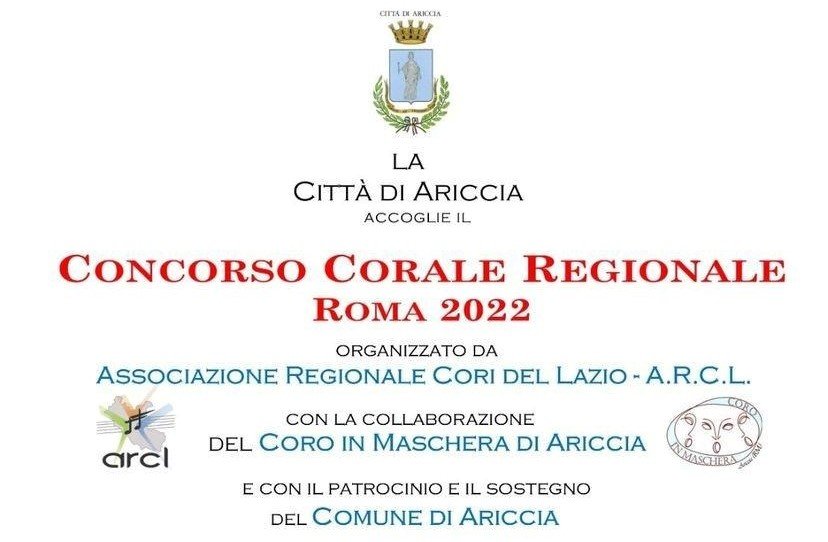 MUSICA, AD ARICCIA IL CONCORSO REGIONALE DEI CORI DEL LAZIO
