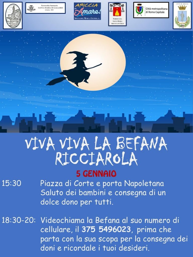 Ad Ariccia arriva la Befana per grandi e piccini