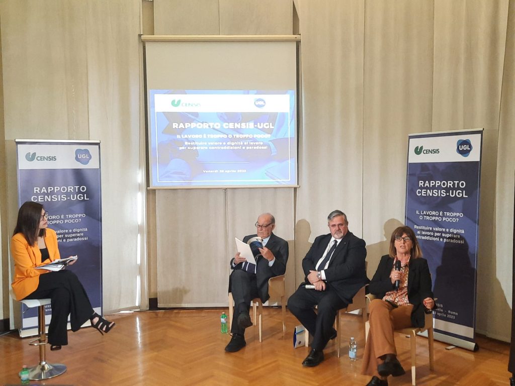 Primo Maggio. Presentato il Rapporto CENSIS-UGL: “Il lavoro è troppo o troppo poco?”