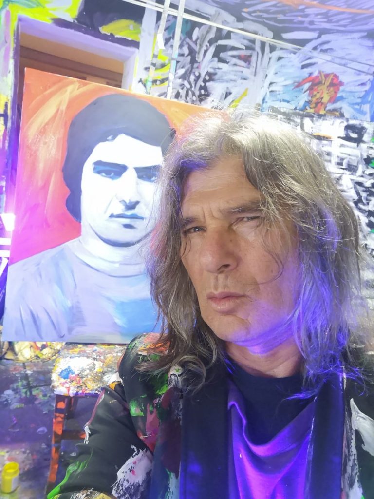 IL PITTORE FERNANDO ALFONSO MANGONE CELEBRA AGOSTINO DI BARTOLOMEI INSERENDOLO NEL LIBRO DEL CALCIO TRA GLI OTTANTA CALCIATORI PIU’ IMPORTANTI DI TUTTI I TEMPI