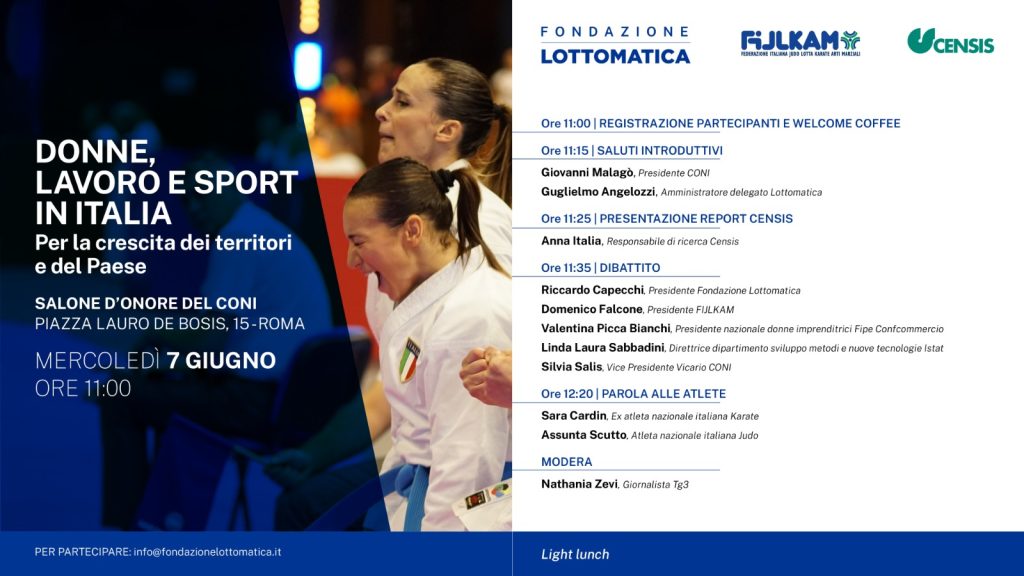 Al CONI l’evento “Donne, lavoro e sport in Italia. Per la crescita dei territori e del Paese”
