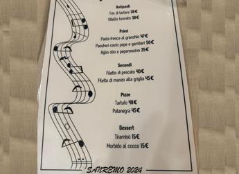 Sanremo, super prezzi da festival al ristorante: 35 euro per un piatto di pasta