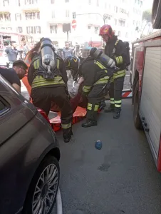 vigili del fuoco salvano due coniugi anziani