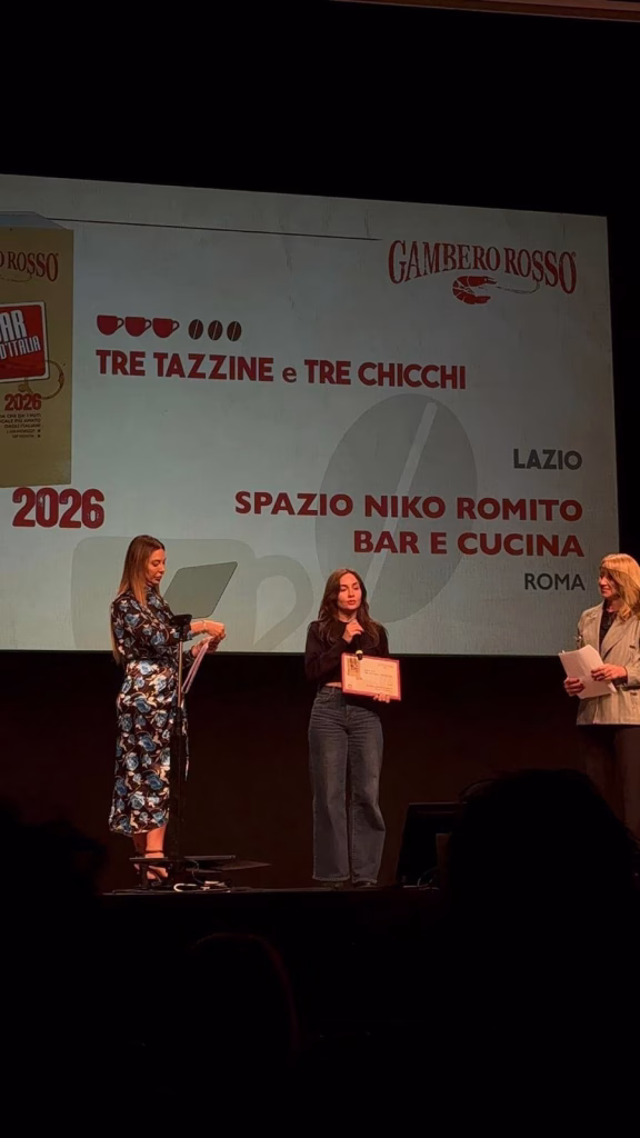 *Spazio Niko Romito Roma trionfa nel Bar d’Italia 2025 con 3 Tazzine e 3 Chicchi