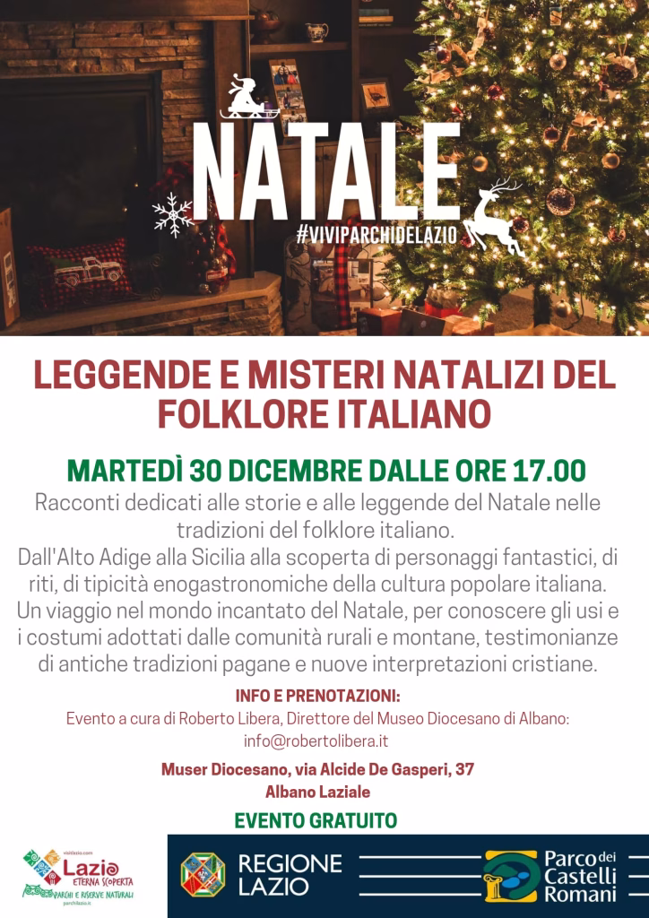 Albano, Museo Diocesano e Parco dei Castelli organizzano domani alle 17, un viaggio alla scoperta di storie e leggende del territorio