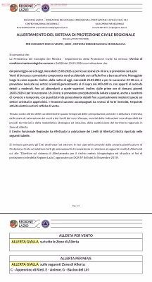 Emessa allerta meteo