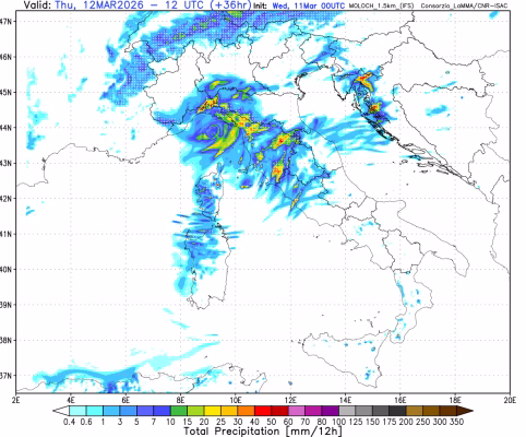 Piogge e temporali a Roma