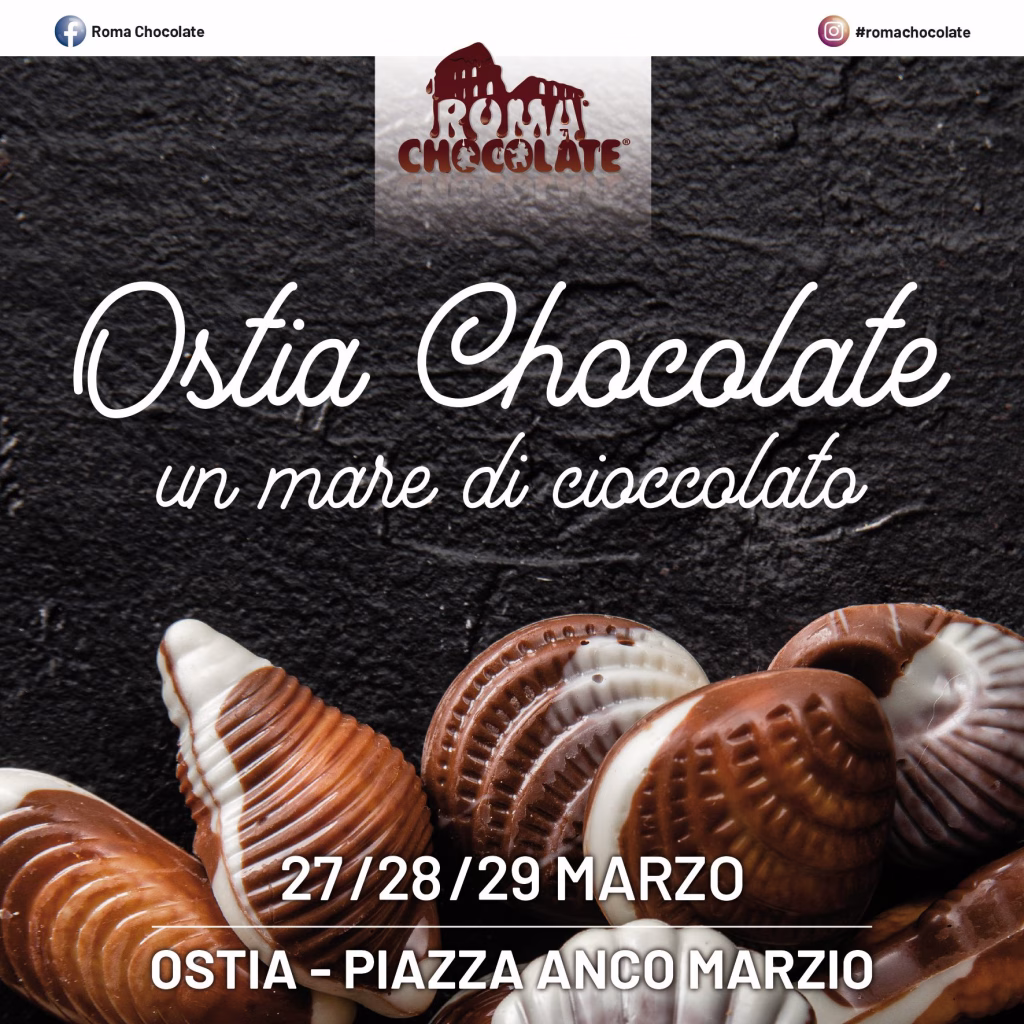 Dal 27 al 29 marzo torna “Ostia Chocolate”. A piazza Anco Marzio tre giorni dedicati al gusto e alla tradizione del cacao