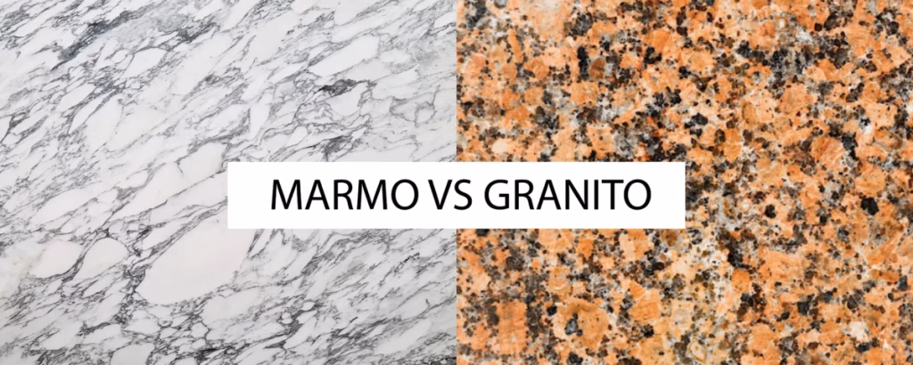Materiali per superfici, differenze tra marmo e granito: quale scegliere marmo e granito