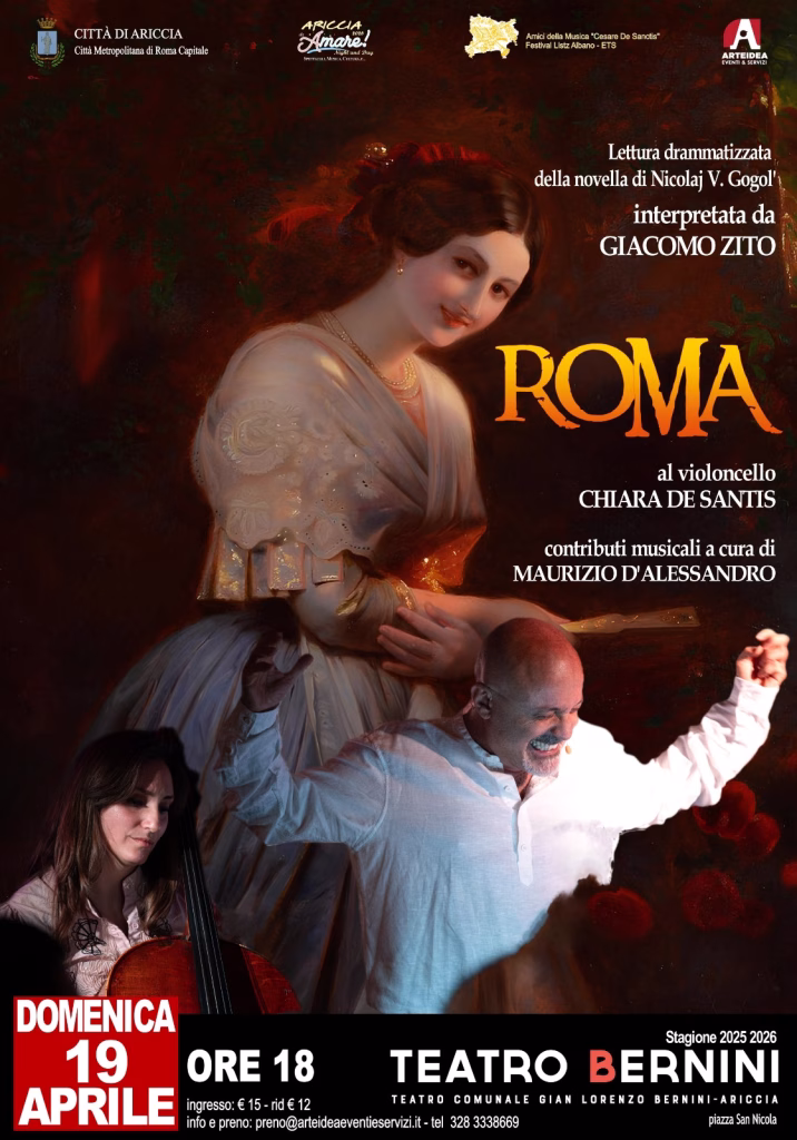 Ariccia, gran finale di stagione al Teatro Bernini con “Roma”