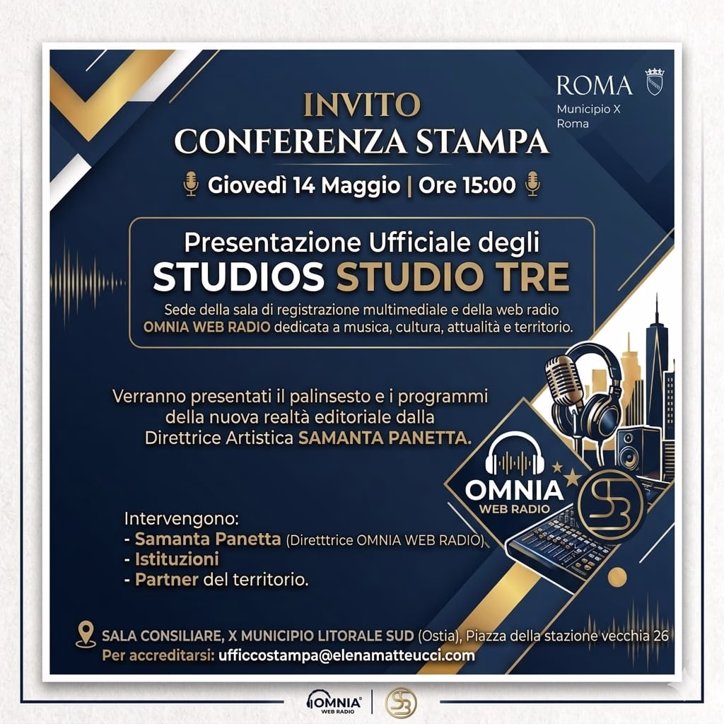 Nasce un nuovo polo creativo: presentazione ufficiale di Studio Tre – Sala di Registrazione e Omnia Web Radio