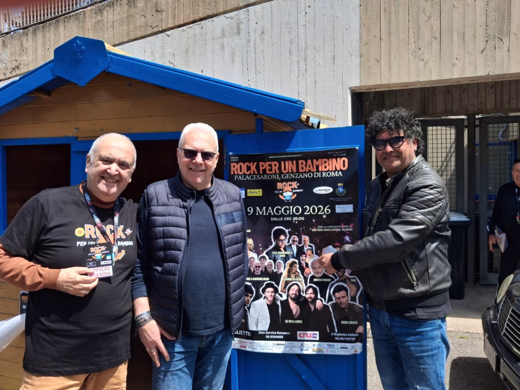 Genzano Tutto pronto per la serata spettacolo ” Rock per un Bambino 16 ” . Sabato sera 5 maggio a partire dalle 20:00 al PalaCesaroni.