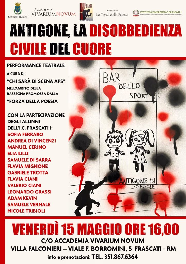 Antigone di Sofocle a Villa Falconieri con gli studenti delle IC Frascati 1