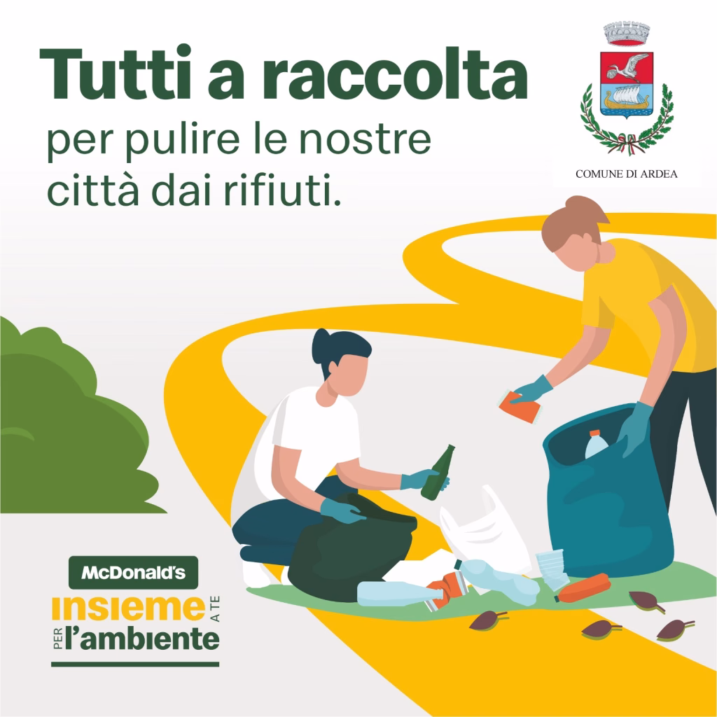 ARDEA – SABATO 30 MAGGIO, GIORNATA ECOLOGICA IN SPIAGGIA: “TUTTI IN RACCOLTA PER IL NOSTRO FUTURO”. Organizzata dal Comune