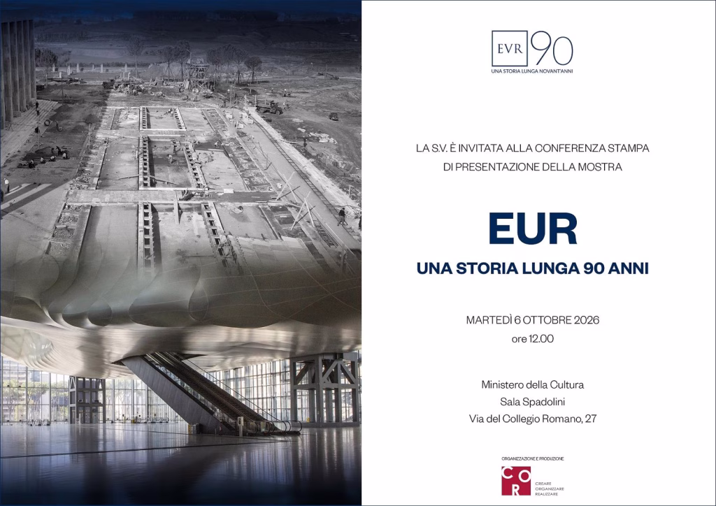 EUR. Il 6 ottobre la conferenza stampa di presentazione della mostra “EUR – Una storia lunga 90 anni”