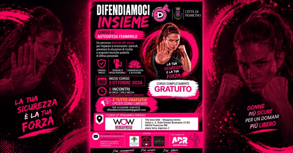 Autodifesa per le donne, posti bruciati in 48 ore: a Fiumicino ora cresce la lista d’attesa Fiumicino