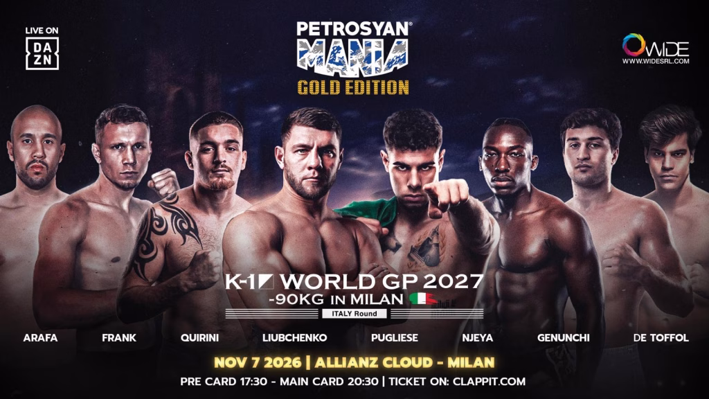 PETROSYANMANIA GOLD EDITION: SVELATI GLI 8 FIGHTER DELL’ITALY ROUND.
