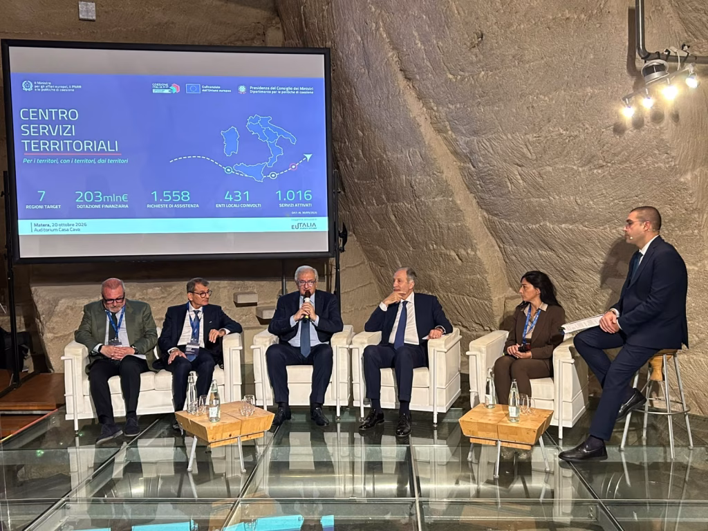 Centro Servizi Territoriali, il Ministro Foti a Matera: il rilancio dei territori parte dagli enti locali